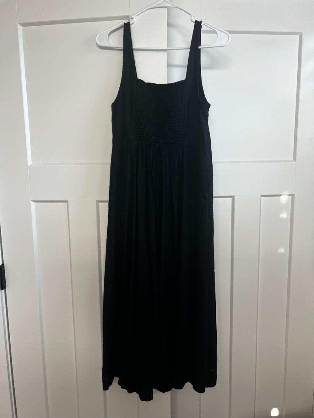 Old Navy Black Smocked Maxi Dress